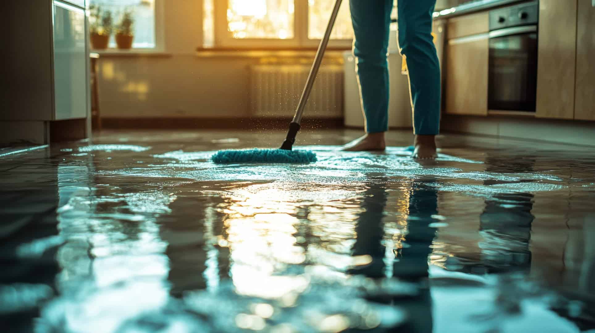 flooded kitchen burst pipes