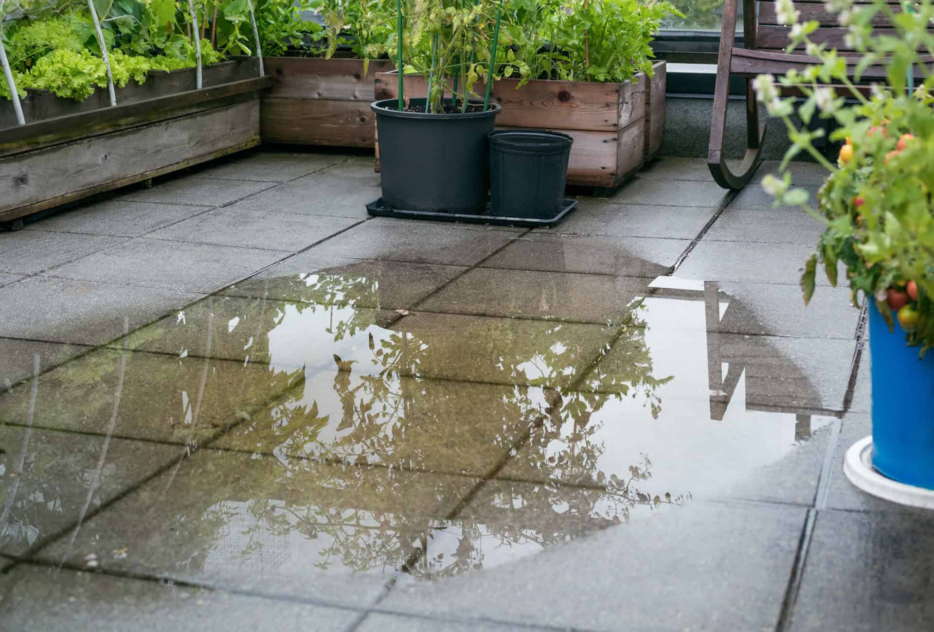 Balcony Drain Blockage